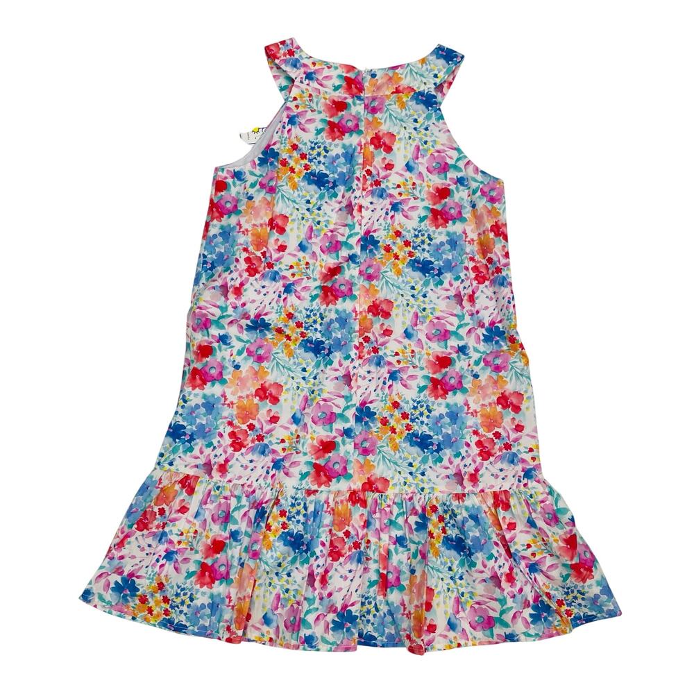 NWT Florence Eiseman Size 12 Floral Dress with Shirred Skirt - Picture 4 of 6